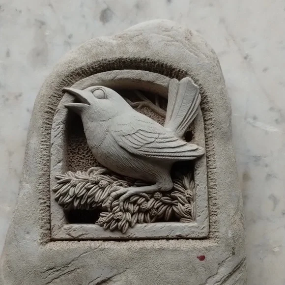 #5 VINTAGE COPYRIGHT 1996 3Dheavy Sculptural Plaque for Home/Garden Wall COPY - Picture 2 of 7